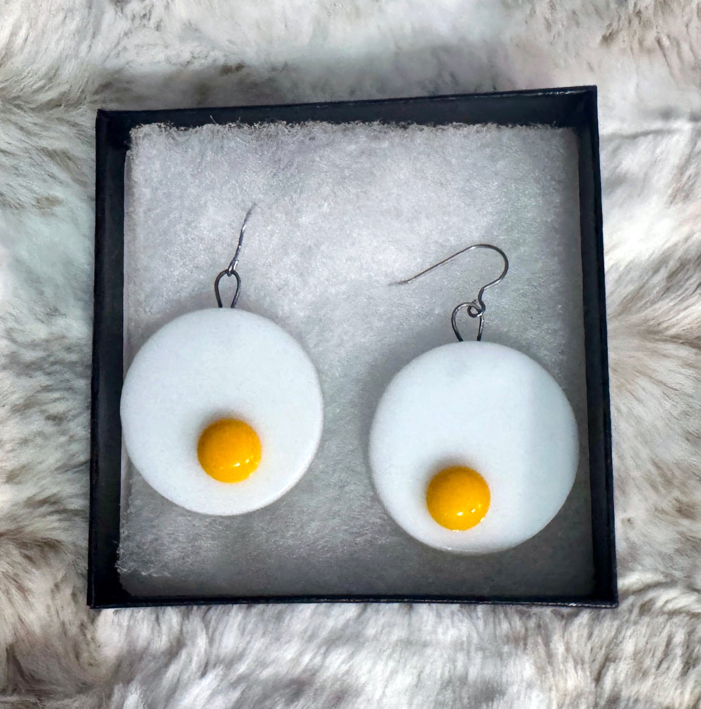 Egg Glass Earrings