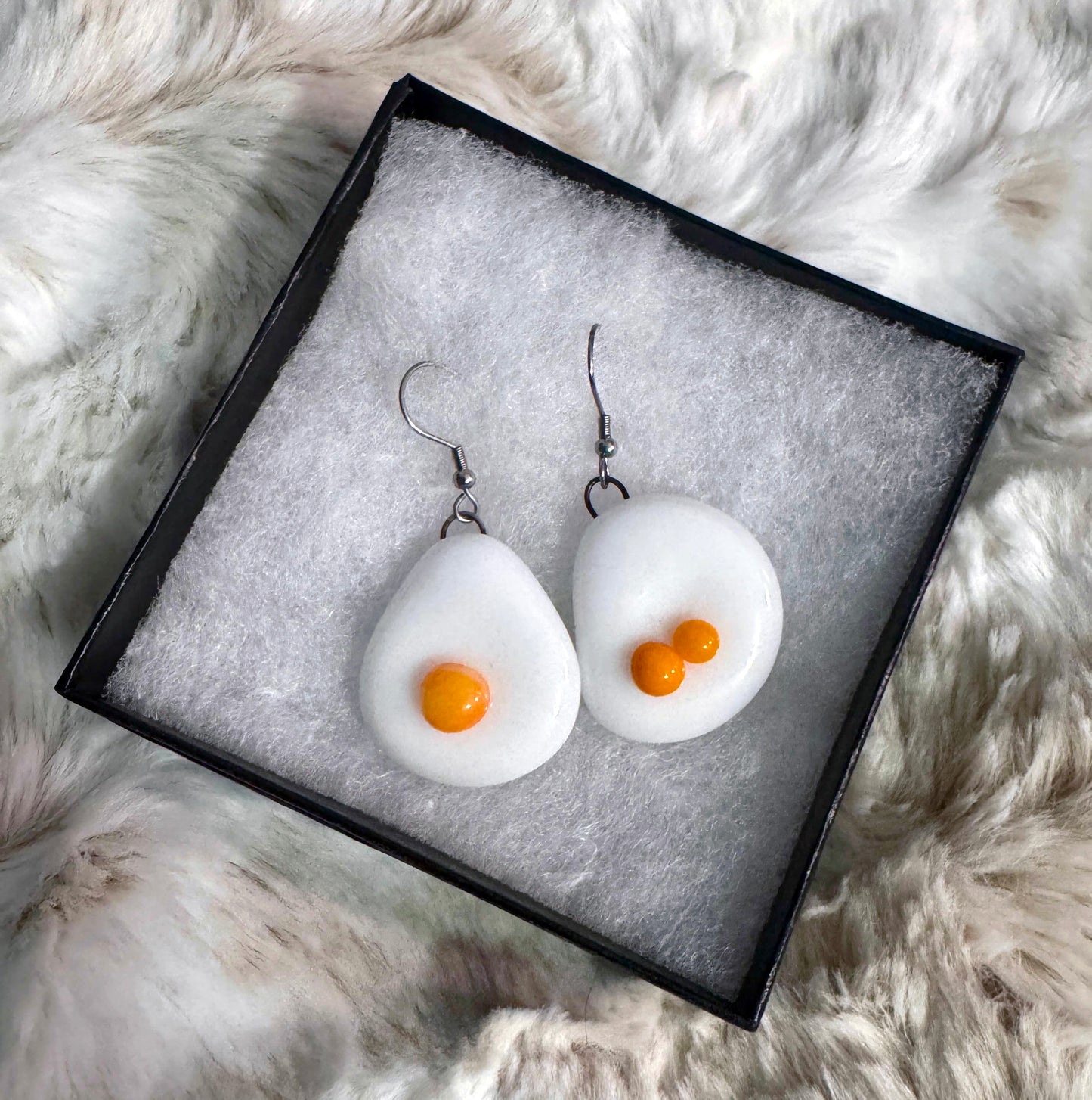 Egg Glass Earrings
