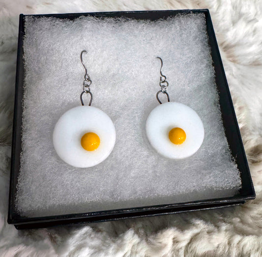 Egg Glass Earrings