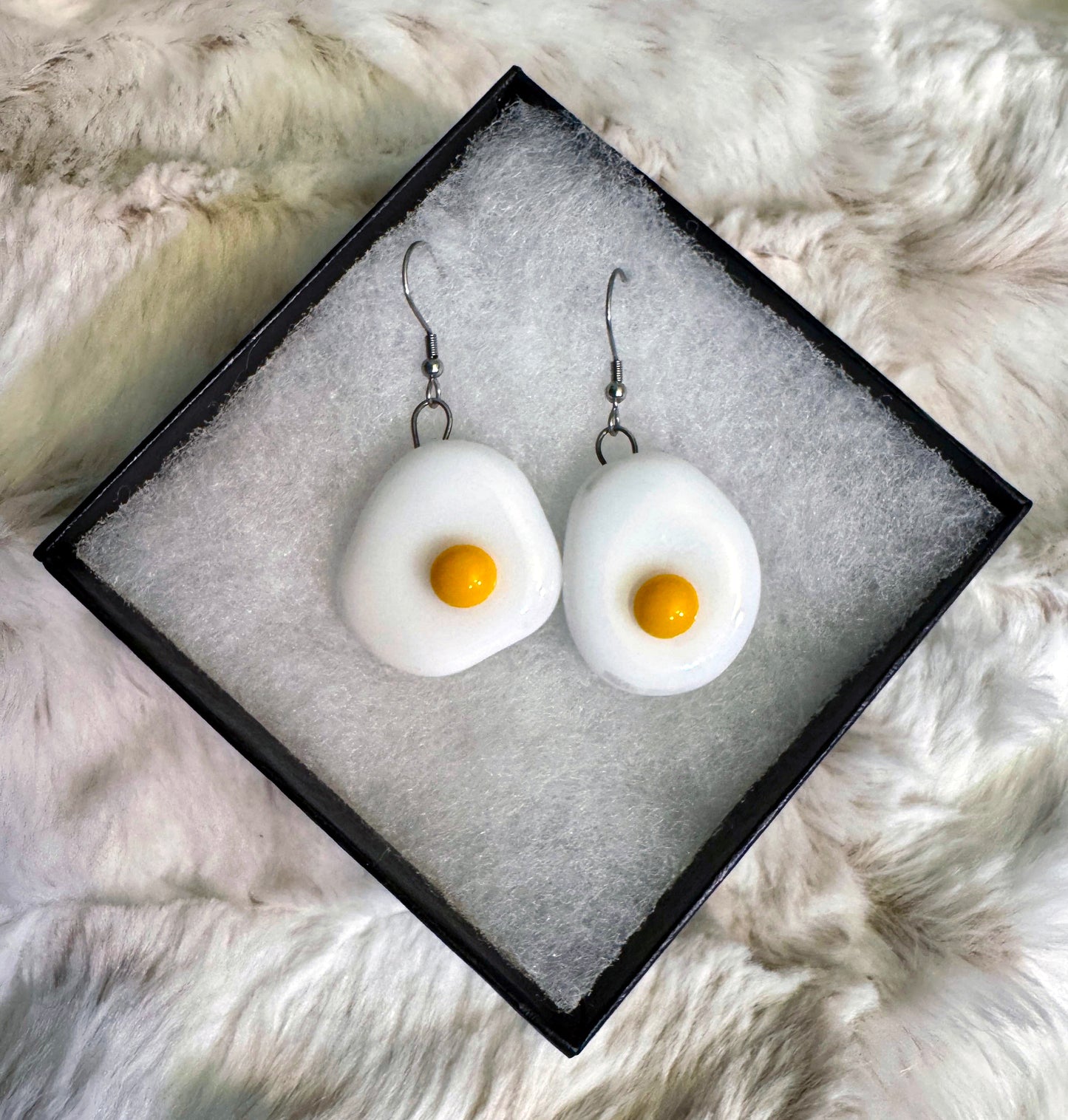 Egg Glass Earrings