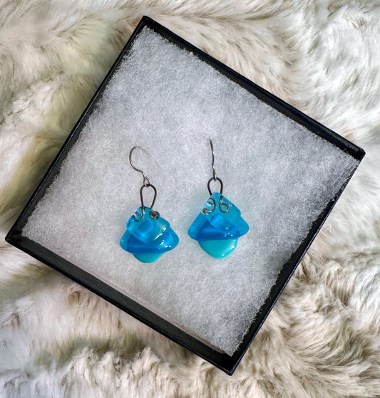 Blue Droplet Earrings