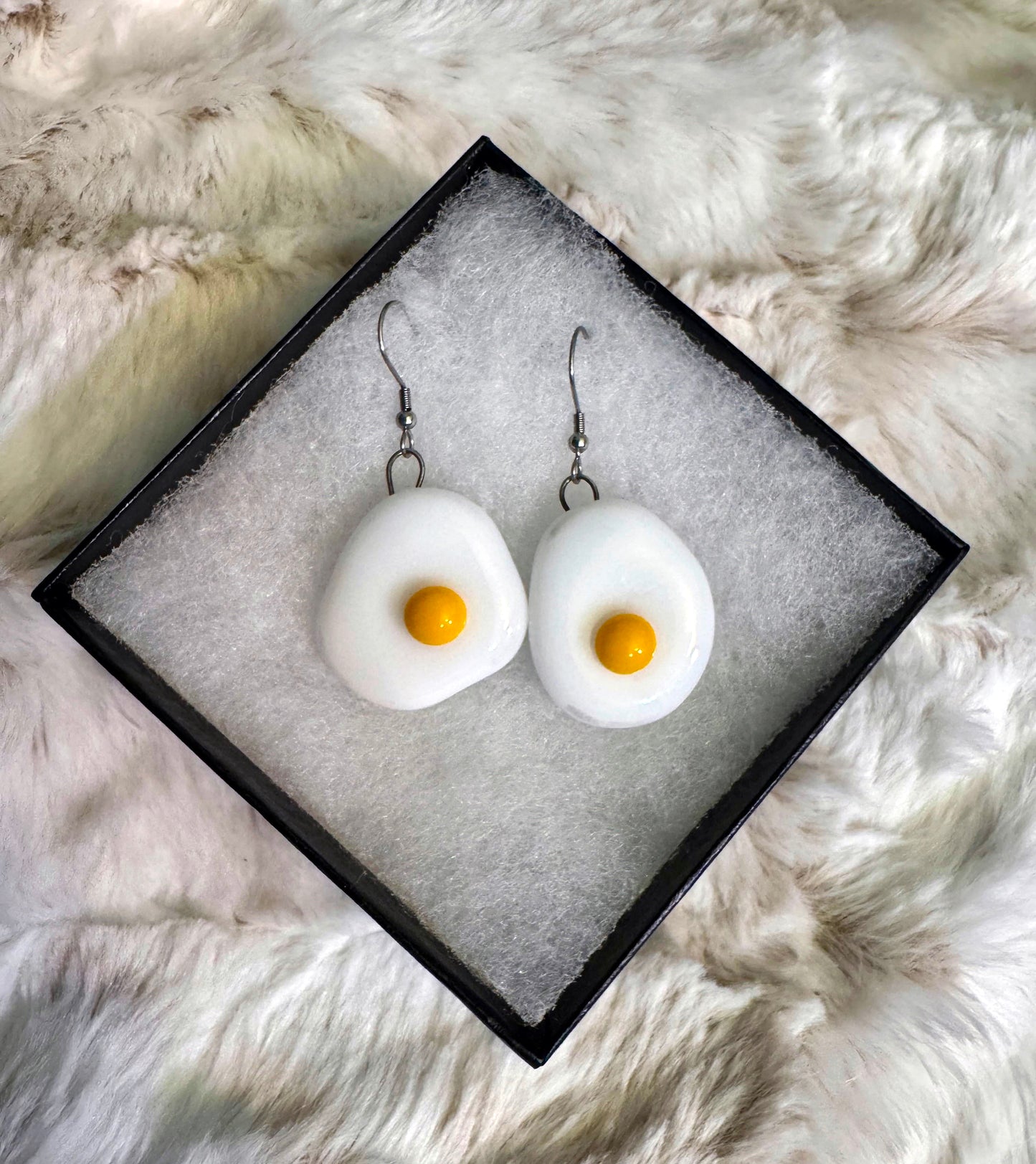 Egg Glass Earrings